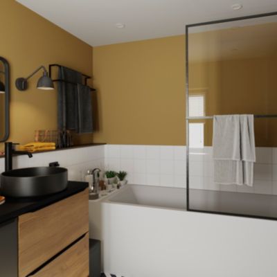 Peinture résistante murs, boiseries et métal GoodHome jaune Chueca mat 0,75L