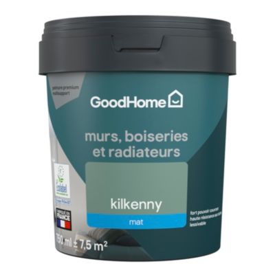 Peinture résistante murs, boiseries et métal GoodHome Kilkenny vert 0,75L