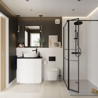 Peinture résistante murs, boiseries et métal GoodHome noir Liberty mat 0,75L