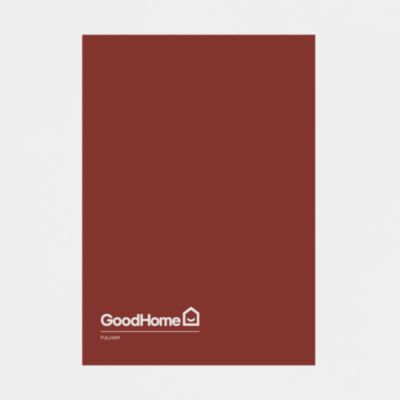 Peinture résistante murs, boiseries et métal GoodHome rouge Fulham mat 0,75L