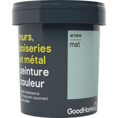 Peinture résistante murs, boiseries et métal GoodHome vert Artane mat 0,75L