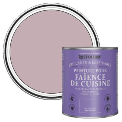Peinture Rose pour Faïence de Cuisine, Brillant - RUST-OLEUM - Lumière Tamisée 750ml
