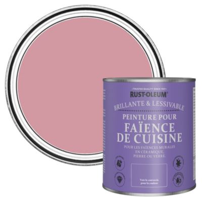 Peinture Rose pour Faïence de Cuisine, Brillant - RUST-OLEUM - Rose Antique 750ml