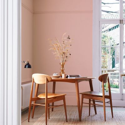 Peinture Rose Résistante aux projections et lessivable pour Murs de Cuisine, Mate - RUST-OLEUM - Champagne Rosé 2,5 L