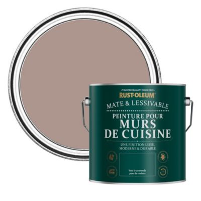 Peinture Rose Résistante aux projections et lessivable pour Murs de Cuisine, Mate - RUST-OLEUM - Dentelle 2,5 L