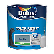 Peinture salle de bain Dulux Valentine bleu gris satin 2,5L
