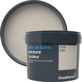 Peinture salle de bains GoodHome beige Mérida satin 2,5L
