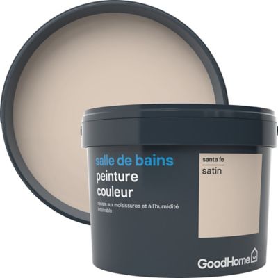 Peinture salle de bains GoodHome beige Santa Fe satin 2,5L