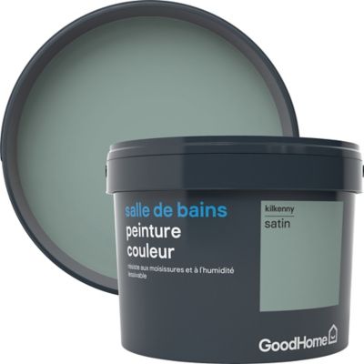 Peinture salle de bains GoodHome vert Kilkenny satin 2,5L