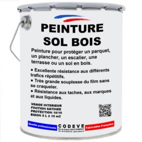 Peinture Sol Bois -  5 L   - Codeve Bois - RAL 1018 - Jaune zinc