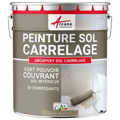 Peinture Sol Carrelage - Résine Carrelage  - ARCAPOXY SOL CARRELAGE Beige Gris - RAL 1019 - 1 kg  - ARCANE INDUSTRIES