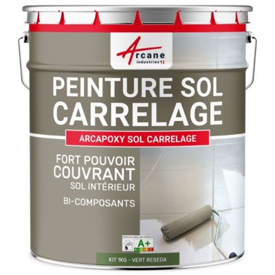 Peinture Sol Carrelage - Résine Carrelage  - ARCAPOXY SOL CARRELAGE Vert Réséda - RAL 6011 - 1 kg  - ARCANE INDUSTRIES