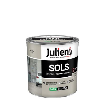 Peinture sol extérieur gris soie satin Julien 2.5 L