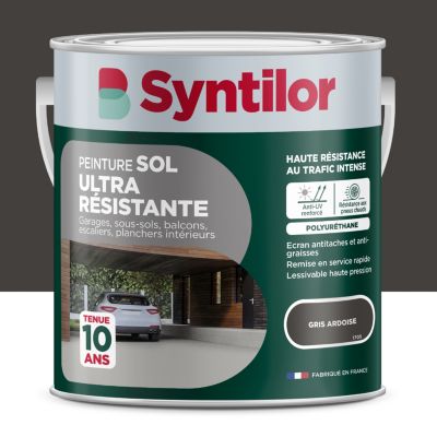 Peinture sol extérieur Ultra résistante gris ardoise satin Syntilor 2.5 L