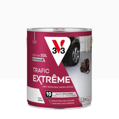 Peinture sol intérieur blanc satin V33 Trafic Extrême 2.5 L