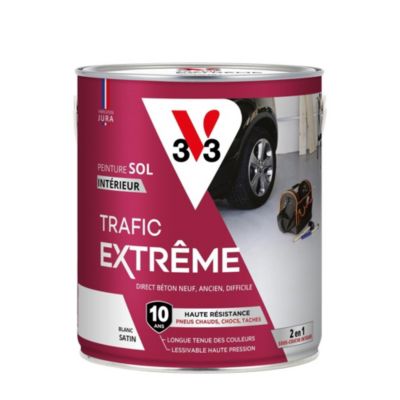 Peinture sol intérieur blanc satin V33 Trafic Extrême 2.5 L