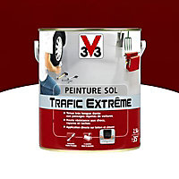 Peinture sol intérieur extérieur trafic extrême V33 rouge brique 2,5L