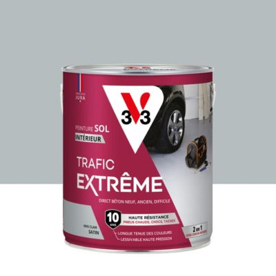 Peinture sol intérieur gris clair satiné V33 Trafic Extrême 2.5 L