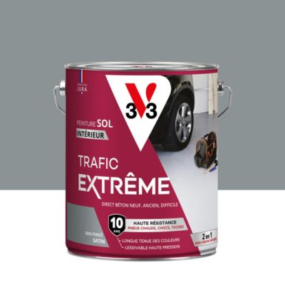 Peinture sol intérieur gris foncé satin V33 Trafic Extrême 5 L