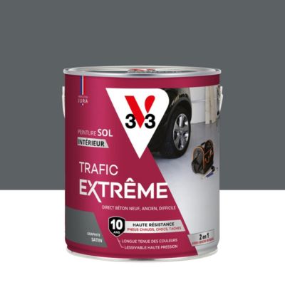 Peinture sol intérieur gris graphite satin V33 Trafic Extrême 2.5 L