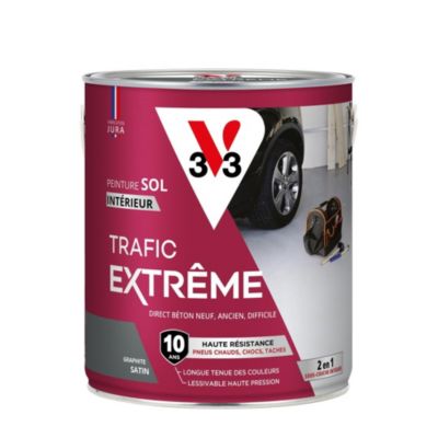 Peinture sol intérieur gris graphite satin V33 Trafic Extrême 2.5 L