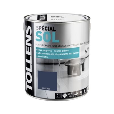 Peinture sol intérieur Tollens ardoise 2,5L