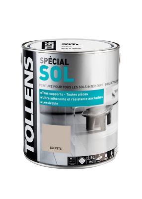 Peinture sol intérieur Tollens coloris schiste 2,5 L