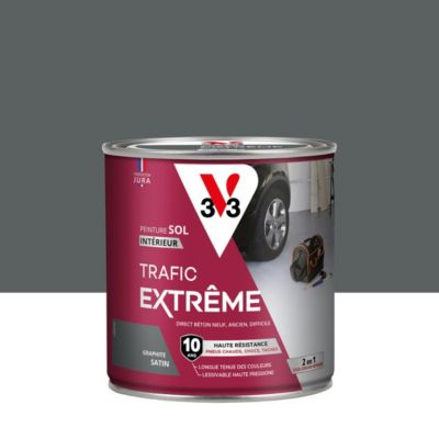Peinture sol intérieur Trafic Extrême V33 graphite satiné 0,5L