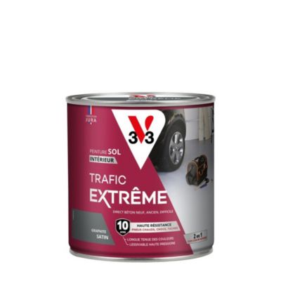 Peinture sol intérieur Trafic Extrême V33 graphite satiné 0,5L