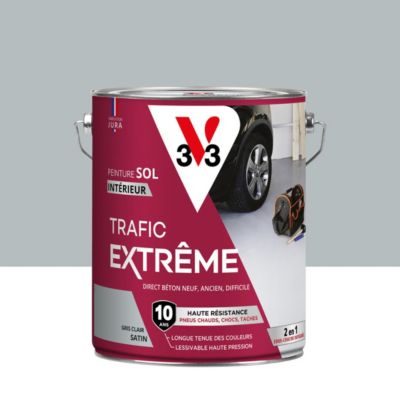 Peinture sol intérieur trafic extrême V33 gris clair satin 5L