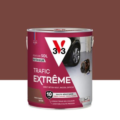 Peinture sol intérieur Trafic Extrême V33 terre ombre satiné 2,5L