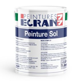 Peinture sol, peinture professionnelle, béton, garage Hydrosol ECRAN77-1 litre-Blanc-Peintures Daniel