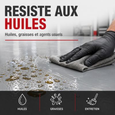 PEINTURE SOL - Résine Epoxy : REVEPOXY TRAFIC INTENSIF Jaune Signalisation - RAL 1023 - 5 Kg  - ARCANE INDUSTRIES