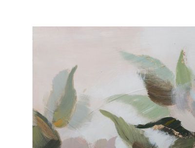 Peinture sur toile multicolore fleurs 80x3,7x100 cm