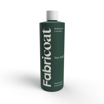 PEINTURE TEINTURE POUR  TISSUS 500ml VERT ANGLAIS - FABRICOAT