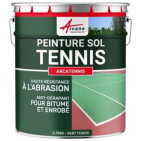 PEINTURE TENNIS - ARCATENNIS. Vert Tennis - 3.75 kg  (jusqu a 7.5 m² en 2 couches) - ARCANE INDUSTRIES
