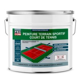 Peinture tennis, peinture terrain de sport, rénovation et protection de terrain sportif PROCOM-10 litres-Blanc