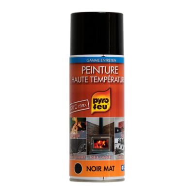 Peinture Thermique 900 C Noir Mat 400 Ml Castorama