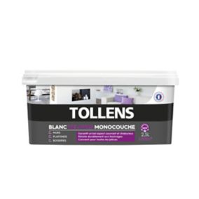 Peinture Tollens blanc velours monocouche 2,5L