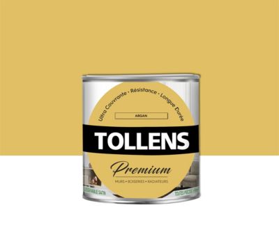 Peinture Tollens premium murs, boiseries et radiateurs argan satin 0,75L