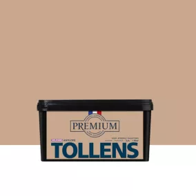 Peinture Tollens premium murs, boiseries et radiateurs beige antilope velours 2,5L