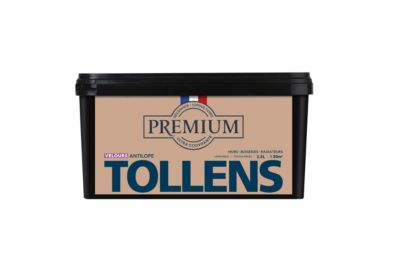 Peinture Tollens premium murs, boiseries et radiateurs beige antilope velours 2,5L