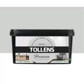 Peinture Tollens premium murs, boiseries et radiateurs beige grisé satin 2,5L