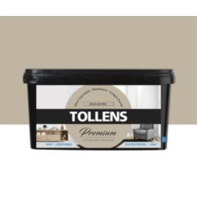 Peinture Tollens premium murs, boiseries et radiateurs beige naturel mat 2,5L