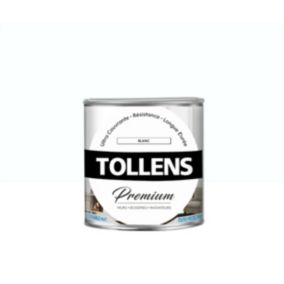 Peinture Tollens premium murs, boiseries et radiateurs blanc mat 0,75L