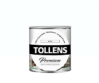 Peinture Tollens premium murs, boiseries et radiateurs blanc satin 0,75L