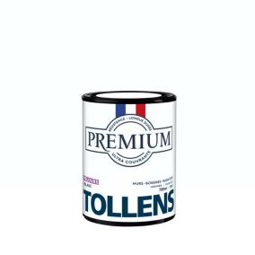 Peinture Tollens premium murs, boiseries et radiateurs blanc velours 750ml