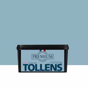 Peinture Tollens premium murs, boiseries et radiateurs bleu baltique velours 2,5L