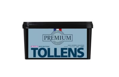 Peinture Tollens premium murs, boiseries et radiateurs bleu baltique velours 2,5L