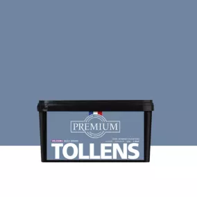 Peinture Tollens premium murs, boiseries et radiateurs bleu denim velours 2,5L